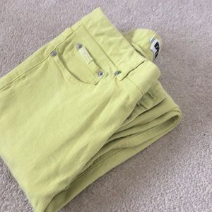 DKNY Jeans Neon Yellow Straight Leg